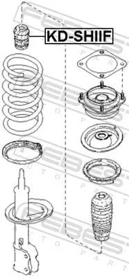 FEBEST FEBEST KD-SHIIF Rubber Buffer, suspension 