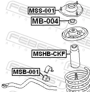 FEBEST FEBEST (MSHB-CKF) Protective Cap/Bellow, shock absorber 