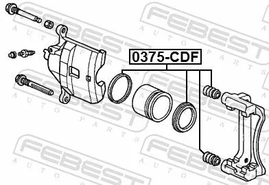 FEBEST FEBEST (0375-CDF) Repair Kit, brake caliper 