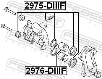 FEBEST FEBEST (2975-DIIIF) Repair Kit, brake caliper 