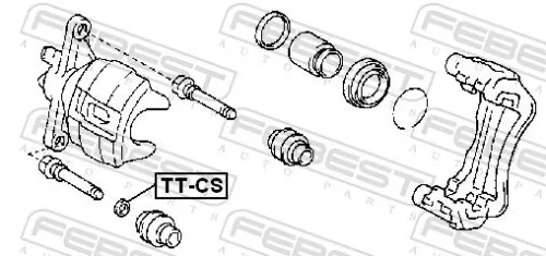 FEBEST FEBEST (TT-CS) Accessory Kit, brake caliper 