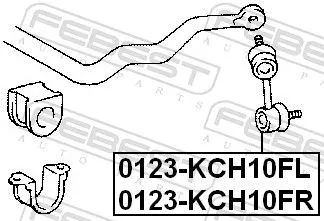 FEBEST FEBEST 0123-KCH10FL FEBEST 0123-KCH10FL Antiroll Bar Stabiliser Drop Link 