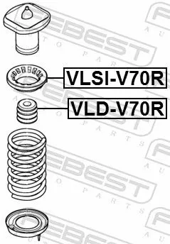 FEBEST FEBEST VLD-V70R Rubber Buffer, suspension 