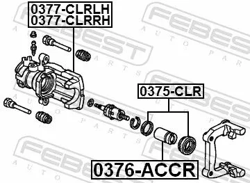 FEBEST FEBEST 0375-CLR Repair Kit, brake caliper 