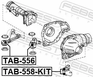 FEBEST FEBEST (TAB-558-KIT) Mounting, differential 