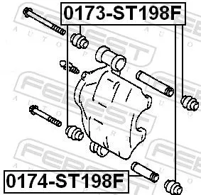 FEBEST FEBEST (0173-ST198F) Bellow, brake caliper guide 