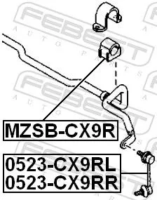 FEBEST FEBEST 0523-CX9RL FEBEST 0523-CX9RL Antiroll Bar Stabiliser Drop Link 