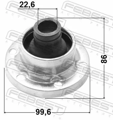 FEBEST FEBEST 2315-T4SA Bellow, drive shaft 