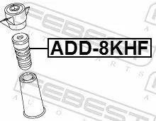 FEBEST FEBEST ADD-8KHF Rubber Buffer, suspension 