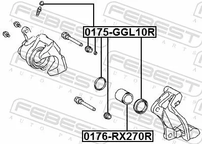 FEBEST FEBEST (0175-GGL10R) Repair Kit, brake caliper 