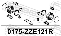 FEBEST FEBEST 0175-ZZE121R Repair Kit, brake caliper 