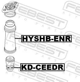 FEBEST FEBEST (KD-CEEDR) Rubber Buffer, suspension 