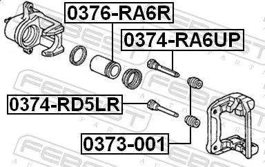 FEBEST FEBEST (0374-RA6UP) Guide Bolt, brake caliper 