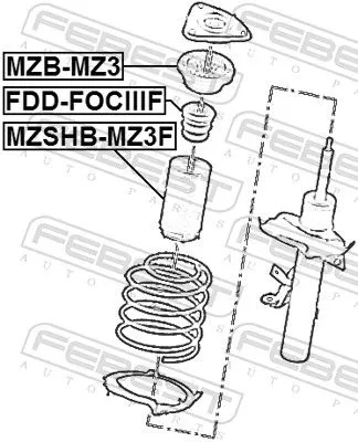 FEBEST FEBEST FDD-FOCIIIF Rubber Buffer, suspension 
