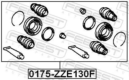 FEBEST FEBEST (0175-ZZE130F) Repair Kit, brake caliper 