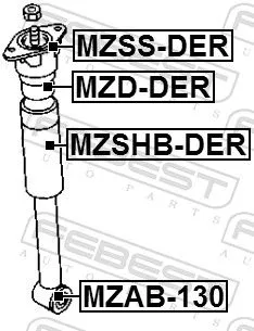 FEBEST FEBEST (MZD-DER) Rubber Buffer, suspension 