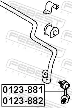 FEBEST FEBEST 0123-882 FEBEST 0123-882 Antiroll Bar Stabiliser Drop Link 