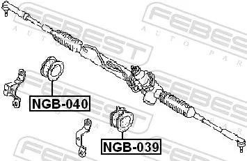 FEBEST FEBEST (NGB-040) Mounting, steering gear 