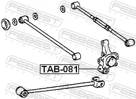 FEBEST FEBEST TAB-081 Mounting, control/trailing arm 