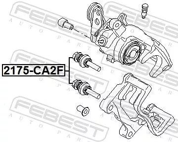 FEBEST FEBEST (2175-CA2F) Repair Kit, brake caliper 