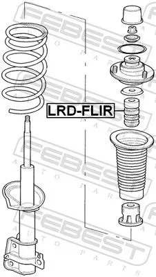 FEBEST FEBEST LRD-FLIR Rubber Buffer, suspension 