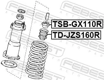FEBEST FEBEST TD-JZS160R Rubber Buffer, suspension 