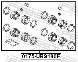 FEBEST FEBEST (0175-URS190F) Repair Kit, brake caliper 