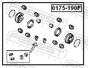 FEBEST FEBEST (0175-190F) Repair Kit, brake caliper 