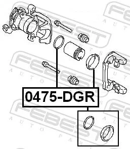 FEBEST FEBEST (0475-DGR) Repair Kit, brake caliper 