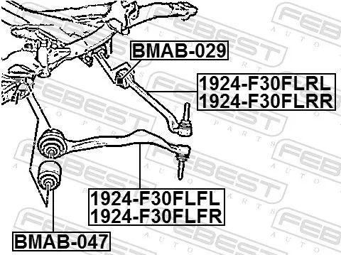FEBEST FEBEST (BMAB-047) Mounting, control/trailing arm 