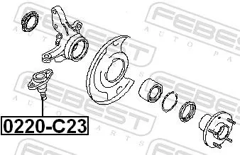 FEBEST FEBEST 0220-C23 Ball Joint 