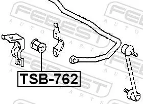 FEBEST FEBEST TSB-762 Mounting, stabiliser bar 