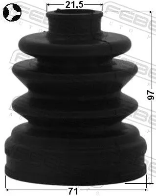 FEBEST FEBEST 2215-SORR Bellow, drive shaft 