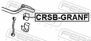 FEBEST FEBEST CRSB-GRANF Mounting, stabiliser bar 