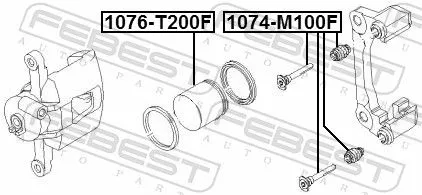 FEBEST FEBEST (1074-M100F) Guide Bolt, brake caliper 