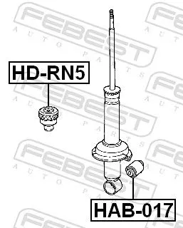 FEBEST FEBEST HD-RN5 Rubber Buffer, suspension 