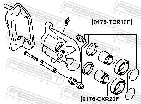 FEBEST FEBEST (0175-TCR10F) Repair Kit, brake caliper 