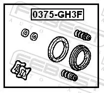 FEBEST FEBEST (0375-GH3F) Repair Kit, brake caliper 