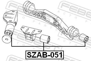 FEBEST FEBEST (SZAB-051) Mounting, differential 