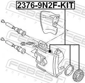 FEBEST FEBEST (2376-9N2F-KIT) Repair Kit, brake caliper 