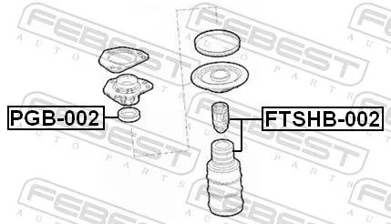 FEBEST FEBEST FTSHB-002 Protective Cap/Bellow, shock absorber 