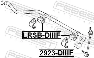 FEBEST FEBEST LRSB-DIIIF Mounting, stabiliser bar 
