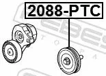 FEBEST FEBEST 2088-PTC Deflection/Guide Pulley, V-ribbed belt 