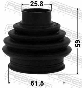 FEBEST FEBEST (2315P-CCR) Outer FEBEST Drive Shaft Cv Boot Kit 