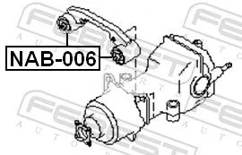 FEBEST FEBEST (NAB-006) Mounting, differential 