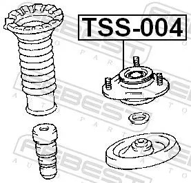 FEBEST FEBEST TSS-004 Suspension Strut Support Mount 