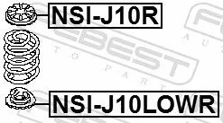 FEBEST FEBEST NSI-J10LOWR Spring Seat 
