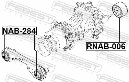 FEBEST FEBEST (RNAB-006) Mounting, differential 