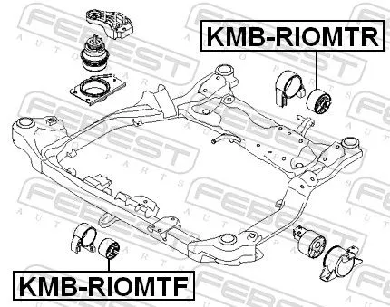 FEBEST FEBEST KMB-RIOMTF Front FEBEST Engine Mounting 