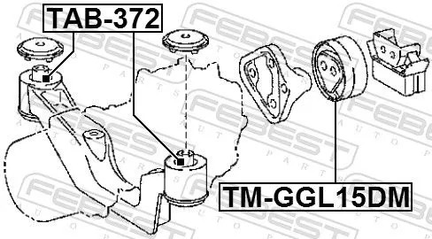 FEBEST FEBEST (TM-GGL15DM) Mounting, differential 